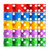 19mm Vegas Casino Style Craps Dice Set of 25 with Razor Sharp Edges (Multi-Color)