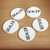 5 packs 2" Casino Texas Hold‘em Poker Game Dealer Puck for Gambling Card Games,Texas Hold 'em