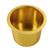 Jumbo Aluminum Drop-in Cup Holders for Casino Poker Tables, Desk, Boats, RV Cars(Gold)