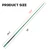 58-Inch Matte Green Fiberglass Composite Billiard Pool Cue Stick