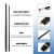 58-Inch Matte Black Fiberglass Composite Billiard Pool Cue Stick
