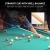 58-Inch Blue Canadian Hardwood Maple Billiard Pool Cue Stick