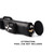 2x2 Oval Deluxe Pool Cue Stick Carrying Case (Black/White Star)