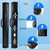 2x2 Oval Deluxe Pool Cue Stick Carrying Case (Black/White Star)