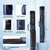 2x2 Oval Deluxe Pool Cue Stick Carrying Case (Black/Blue)
