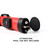 2x2 Oval Deluxe Pool Cue Stick Carrying Case (Black/Red)