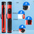 2x2 Oval Deluxe Pool Cue Stick Carrying Case (Black/Red)