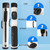 2x2 Oval Deluxe Pool Cue Stick Carrying Case (Black/White)