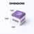 Purple Billiard Pool Cue Chalks