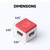 Red Billiard Pool Cue Chalks