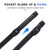 1x1 Deluxe Pool Cue Stick Carrying Case-Black