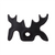 Black Plastic Slip-On Moosehead Bridge Head