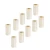10 Pieces White Billiard Stick Nylon Ferrules, Pool Cue Stick Screw-in Ferrules Replacement