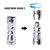 3-in-1 Pool Cue Tip Scuffer/Shaper/Aerator  Tool-Silver