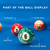 2-1/4" Marbelite Swirl Style Pool Balls Set