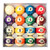 2-1/4" Marbelite Swirl Style Pool Balls Set