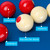 2-1/8" Bumper Pool Balls Set