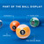 2-1/4" Pearl Style Pool Balls Set