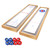 2-in-1 Shuffleboard & Curling Tabletop Game Set