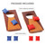 10"x5" Tabletop Cornhole Toss Game Set