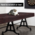 9ft Leatherette Shuffleboard Table Cover (Brown)