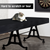 14ft Leatherette Shuffleboard Table Cover (Black)