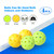 Pickleball Paddles Set with 2 Pickleball Rackets & 4 Indoor/Outdoor Pickle-Balls & Mesh Carrying Bag