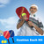 Pickleball Paddles Set with 2 Pickleball Rackets & 4 Indoor/Outdoor Pickle-Balls & Mesh Carrying Bag