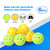 Pickleball Paddles Set with 4 Pickleball Rackets & 6 Indoor/Outdoor Pickle-Balls & Mesh Carrying Bag