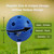 12-Pack Plastic Practice Golf Balls of Airflow Hollow,Training Golf Balls for Swing Practice(Blue)