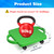 Floor Scooter Board with Handles, Sitting Scooter for Kids Indoor Play, Fun Scoot Board(Green)
