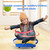 Floor Scooter Board with Handles, Sitting Scooter for Kids Indoor Play, Fun Scoot Board(Green)