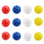 12-Pack Plastic Practice Golf Balls of Airflow Hollow,Training Golf Balls for Swing Practice(Multi-color)