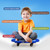 Floor Scooter Board with Handles, Sitting Scooter for Kids Indoor Play, Fun Scoot Board(6 Colors, 6-Pack)