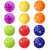 12-Pack Plastic Practice Baseballs, Training Baseballs for All Skill Levels.(Multi-Color)