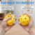 12-Pack Plastic Practice Baseballs, Training Baseballs for All Skill Levels.(Multi-Color)