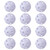 12-Pack Plastic Practice Baseballs, Training Baseballs for All Skill Levels.(White)