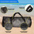 Large Mesh Sports Equipment Duffel Bag, Scuba Bag with Zipper for Diving Equipment,Gym Gear(Black)