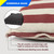 Set of 8 Premium Weather Resistant Regulation Size and Weight Cornhole Bean Bags.(Betsy Ross Flag)
