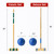 Six Player Croquet Set with Deluxe Wooden Mallets,Colored Balls, Sturdy Carrying Bag for Adults & Kids