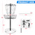 Portable 12-Chain,Disc Golf Targets Basket, Metal Flying Disc Golf Practice Basket(Portable-Black)
