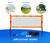 Professional Badminton Complete Set with Net, 4 Badminton Rackets, 3 Shuttlecocks & Carrying Bag