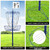 Portable 12-Chain Disc Golf Targets Basket, Metal Flying Disc Golf Practice Basket(Portable-Blue)