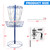 Portable 12-Chain Disc Golf Targets Basket, Metal Flying Disc Golf Practice Basket(Portable-Blue)
