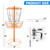 Portable 12-Chain Disc Golf Targets Basket, Metal Flying Disc Golf Practice Basket(Portable-Orange)