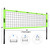 Volleyball Net Set with Volleyball, Aluminum Poles, Winch System, Pump, and Carrying Bag(Professional)