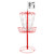 Portable 12-Chain Disc Golf Targets Basket, Metal Flying Disc Golf Practice Basket(Portable-Red)