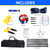 Volleyball and Badminton Combo Set with Net,4 Rackets,3 Birds,PU Volleyball and Carrying Bag(Recreational)