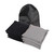 Set of 8 Premium Weather Resistant Regulation Size and Weight Cornhole Bean Bags.(Black & Grey)