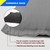 Set of 8 Premium Weather Resistant Regulation Size and Weight Cornhole Bean Bags.(Black & Grey)